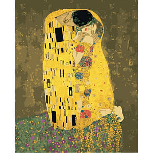 Картина за номерами Аура поцілунку 2 Густав Клімт KHO4534 Ideyka 40х50см