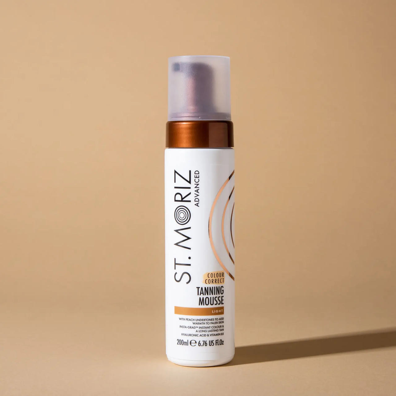 Автобронзат-мус для світлої шкіри St Moriz Advanced Colour Correcting Mousse Light 200ml, фото 1