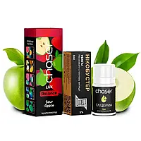 Рідина самозамес Chaser_Lux 30 мл Sour Apple, сольова заправка, солевая жидкость, pod подсистем, електронки