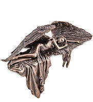 Статуэтка Veronese Девушка Ангел 20х6х13 см 1907267 бронзовое покрытие полистоуна