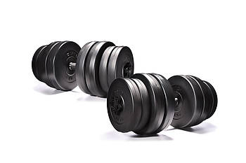 Гантелі Elitum 2 х 31 кг для силових тренувань із регульованою вагою та комфортним хватом