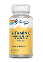 Solaray Vitamin C 500 мг + ацерола и шиповник 100 капсул