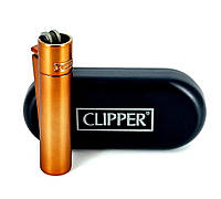 Зажигалка Clipper металл - bronze