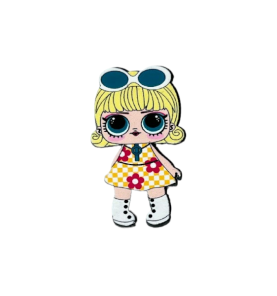 Серединка для бантика (пластиковий декор), 3,5 см ЛОЛ, арт (015099), шт, Різнокольоровий, фото 1