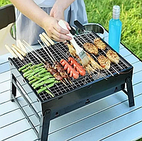 Складной портативный барбекю гриль мини BBQ Grill Portable TL-372 Переносной складной мангал (584)