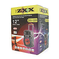 Мощная акустическая система с подсветкой ZXX-1209, 30W, Bluetooth микрофон, встроенный аккум 2600mAh, питание