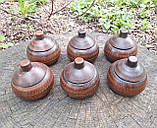 Горшочки духові 6 шт гладкі з кераміки 600 мл для запікання, фото 3