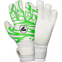 Перчатки вратарские GK Animal Basic RC Jako 2596-023-30 белый, зеленый 11 (30 см), Vse-detyam