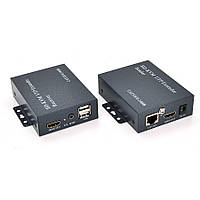 Одноканальный активный удлинитель HDMI сигнала по кабелю UTP. Дальность передачи: до 120 метров, cat5e/cat6e