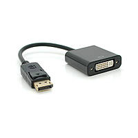 Конвертер Display Port (папа) на DVI24+1(мама) 30cm, Black, 4K/2K, Пакет m