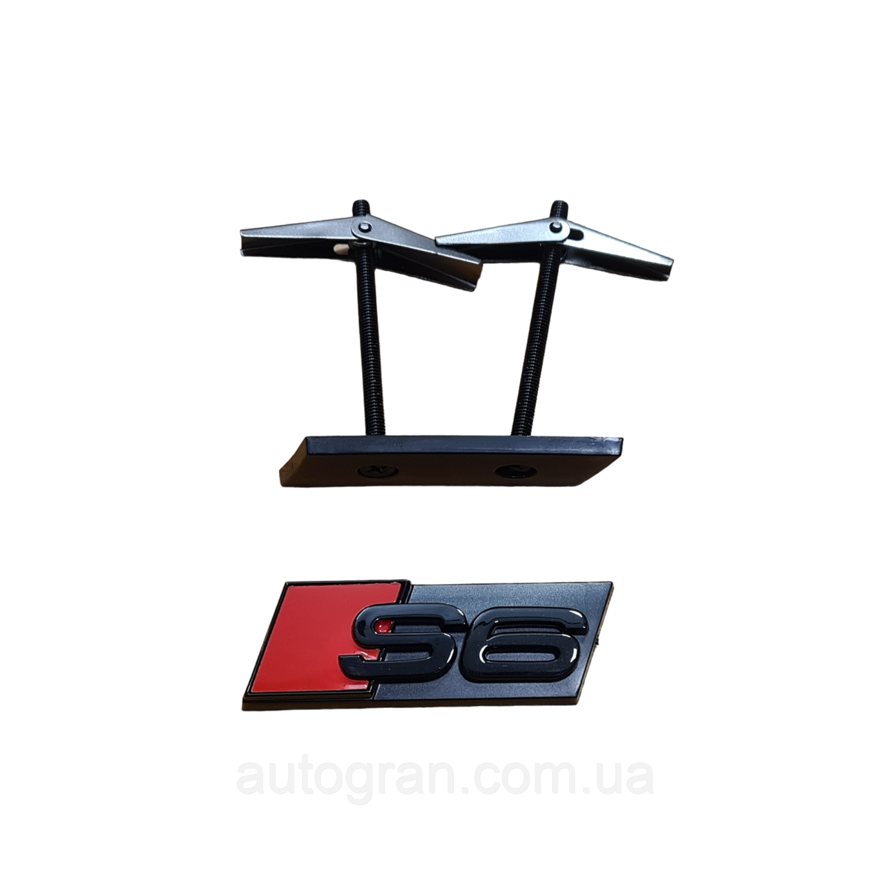Емблема решітки радіатора Audi S6 чорна