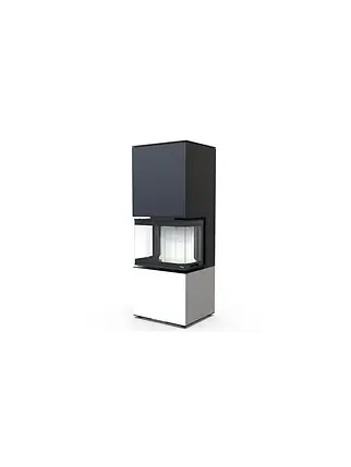 Сучасна камінна топка тристороння з облицюванням Defro Home INTRA XSM C ver COMPACT 1 Біла (8 кВт), фото 1