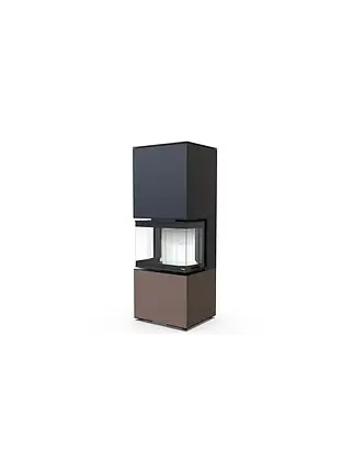 Тристороння топка камінна металева з облицюванням Defro Home INTRA XSM C COMPACT 1 Коричнева (8 кВт), фото 1