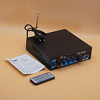 Цифровой стерео аудио усилитель караоке BT-309A 800 Вт 2-канальный Bluetooth