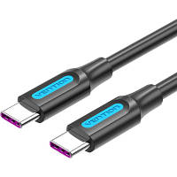 Дата кабель USB-C to USB-C 1.0m 2.0 100W Vention (COTBF) mb ha