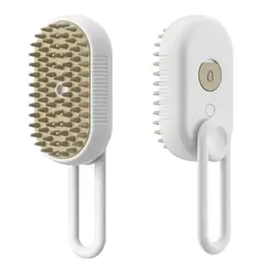 Гребінець для тварин Infinity Steamy Dog Brush Electric Spray Cat Hair Brush 3 in 1 White