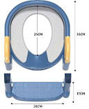 Дитячі сидіння для унітазу Сидіння на унітаз для дітей Насадка на унітаз дитяча Ступінь для унітазу, фото 7