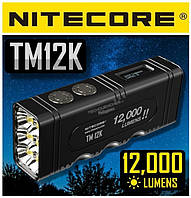 Мощный перезаряжаемый фонарь NITECORE TM12K (12.000LM, 4800mAh, Cree XHP50, OLED, 6 LED, USB-C)