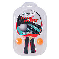 Теннис настольный арт. TT1408 (40шт) 2 ракетки,2 мячика, слюда, толщина 1 см