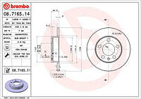 Тормозной диск AUDI A3 (8L1) / AUDI TT (8N3) / AUDI A2 (8Z0) 1993-2022 г.