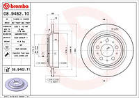 Тормозной диск VOLVO 850 (855) / VOLVO S70 (874) / VOLVO V70 (875, 876) 1992-2007 г.