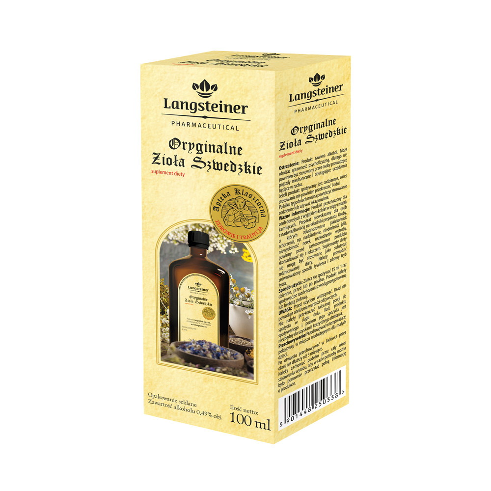 Дієтична добавка "Оригінальні шведські трави" Langsteiner, 100 мл, фото 1