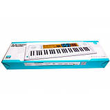 📌 Іграшковий Синтезатор із мікрофоном | Дитячий піаніно-синтезатор | Іоніка білий колір, 61 клавіша, фото 2