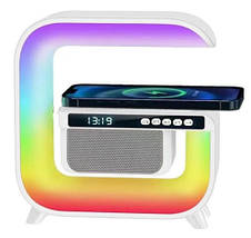 Багатофункціональний пристрій Light Sound Machine XM-G3mini, RGB нічник, годинник, бездротова зарядка, Bluetooth колонка, фото 3
