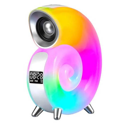 Багатофункціональний пристрій Light Sound Machine N70, RGB нічник, годинник, Bluetooth колонка, фото 1