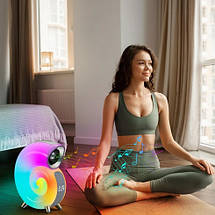 Багатофункціональний пристрій Light Sound Machine N70, RGB нічник, годинник, Bluetooth колонка, фото 6