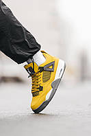 Мужские кроссовки Nike Air Jordan 4 Retro Yellow желтые