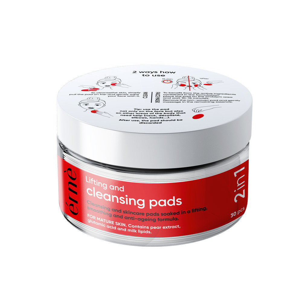 Ліфтингові та очищаючі пади подвійної дії Erne, 30 шт., фото 1
