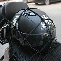 Держатель мотошлема черная резинка сетка на мотоцикл скутер