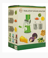 Овощерезка Tabletop Drum Grater Kitchen Master BIG Ручная терка, шинковка, измельчитель Белый (