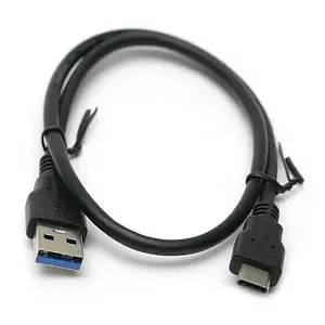Дата-кабель PowerPlant CA911240 1m USB(тато) - USB Type C(тато) Black