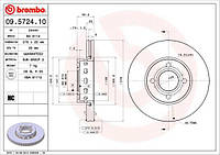 Тормозной диск AUDI 80 B4 (8C5) / AUDI COUPE B3 (89, 8B3) 1988-2000 г.