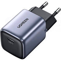 Зарядний пристрій Ugreen 1xUSB 30 W Gan Type-C PD Nexode Mini Grey CD319 (90666) ha