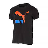 Детская Футболка Puma Classics Logo Tee Черный 128 (53952601)