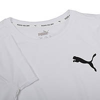 Детская Футболка Puma ACTIVE Small Logo Tee Белый 128 (58698002)