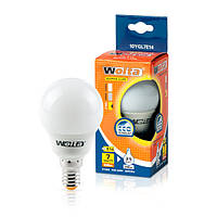 Лампа енергозберігаюча Wolta 10YGL7E14 куля теплий 7Вт (35Вт)