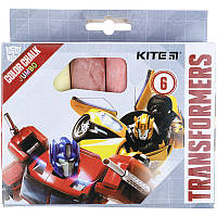 Крейда кольорова 6 цветоов Jumbo Transformers Kite TF21-073