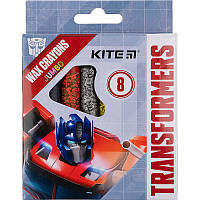 Мелки восковые 8 цветов Jumbo Transformers Kite TF21-076