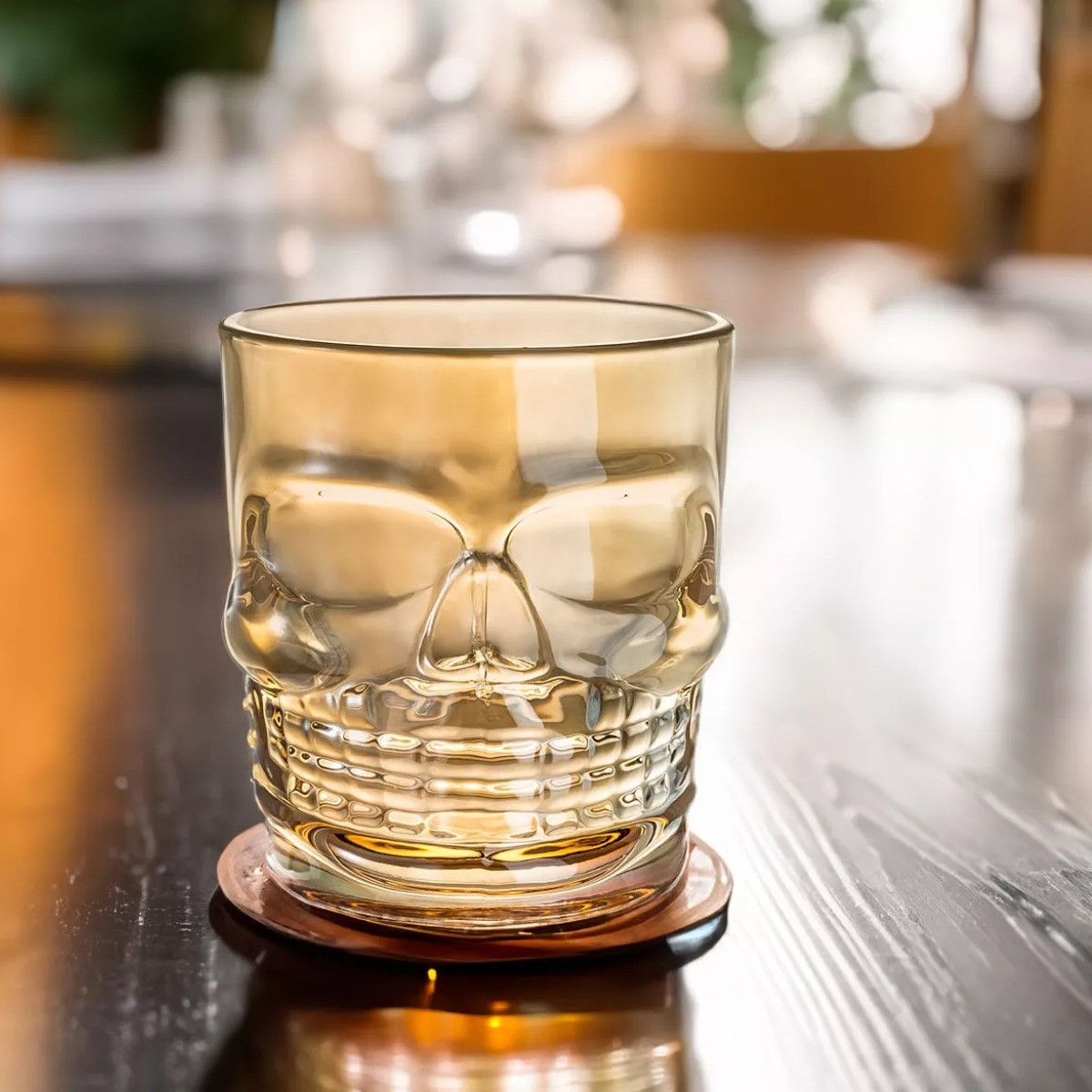 Набір склянок High Quality "Череп" 300 мл 6 шт (R29803) Gold