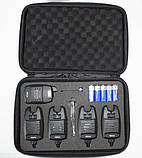 Набір сигналізаторів з пейджером Weida 4+1 FA 214 та система антизлодій у кейсі, фото 2