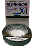 Шнур плетений рибальський DR.AGON Superior X4 0.10 мм 6.8 кг 100m, фото 2