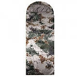 Спальний мішок із капюшоном 210х75 см камуфляж/піксель, фото 3