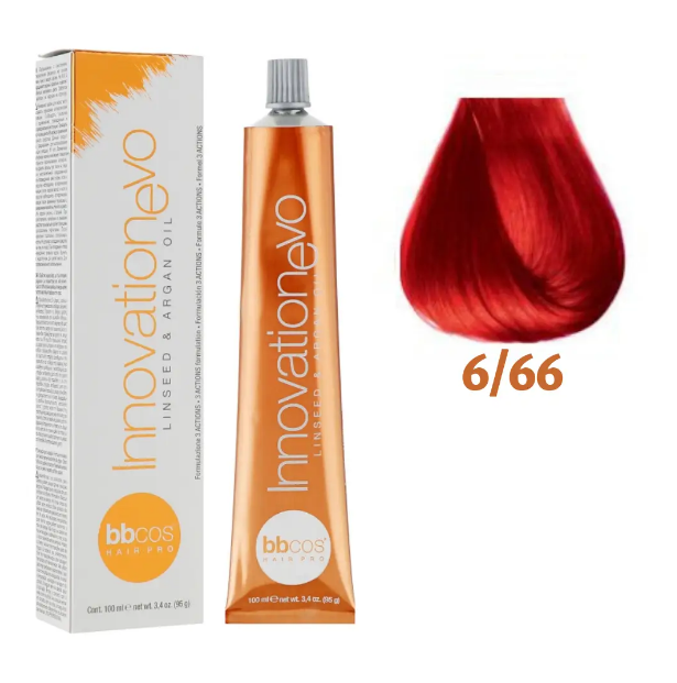 Крем-фарба для волосся BBCos Innovation Evo №6/66 Blonde Dark Red Intence 100 мл