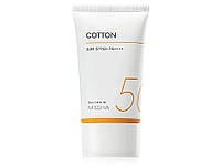 Солнцезащитный крем с бархатным финишем Missha All Around Safe Block Cotton Sun SPF 50+, 50мл