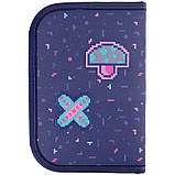 Пенал без наповнення Kite Pixel Love K24-622-5, 1 відділення, 2 відвороти, фото 5
