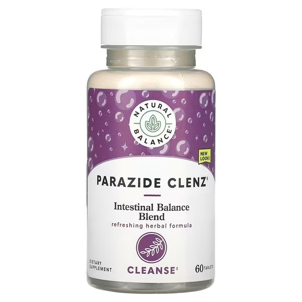 Очищення від паразитів з чорним гріхом Parazide Clenz 60 таб Natural Balance USA